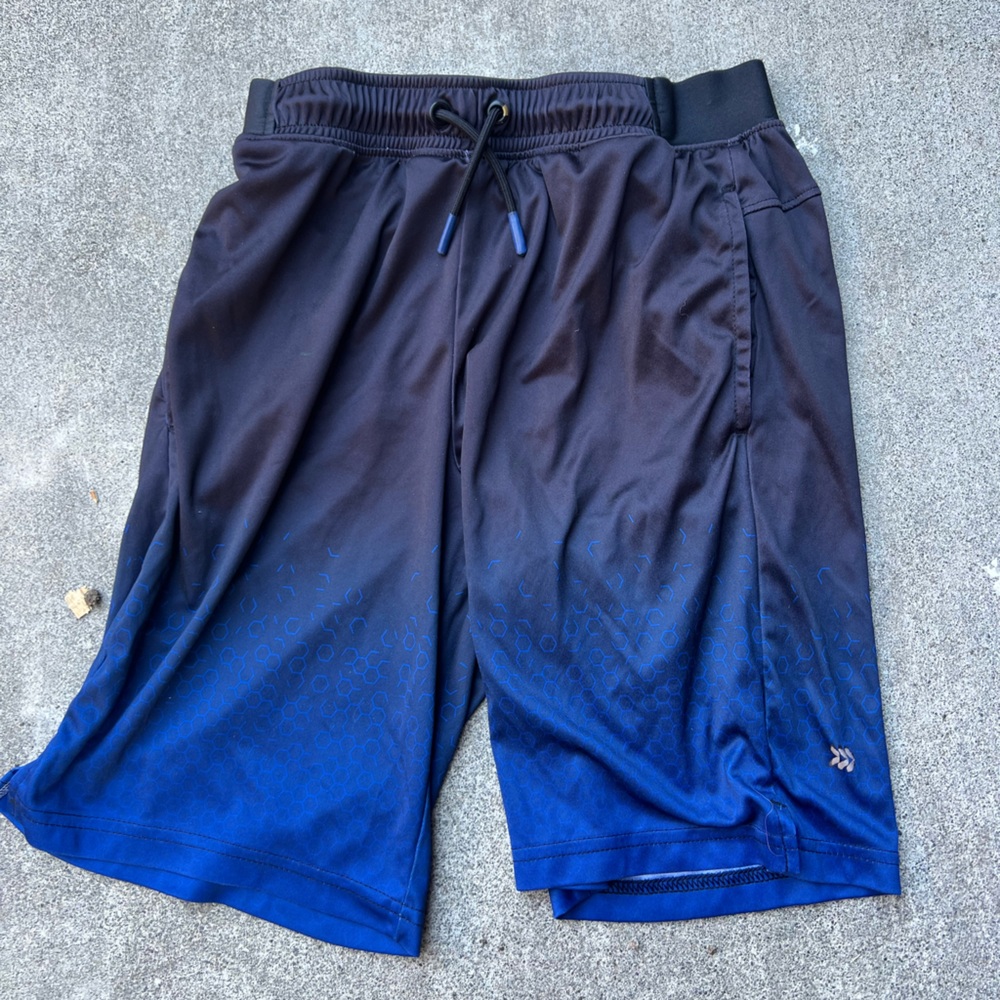 Like New All In Motion Boys Blue And Black Shorts